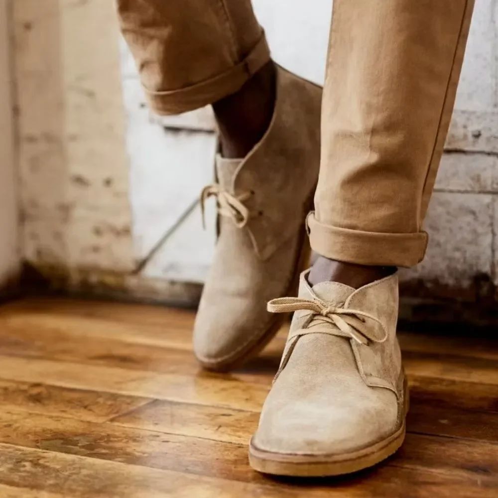 STEVE MADDEN IRVINE LACE-UP CLOSURE MEN'S ANKLE BOOTS